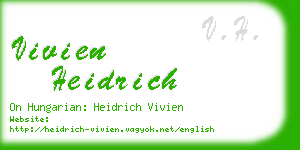 vivien heidrich business card